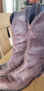 Womens leather cowboy boots